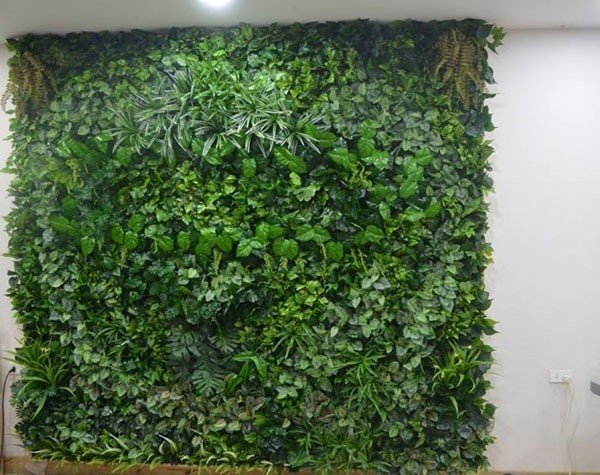 Tường cây giả đã trở thành xu hướng trang trí nhà ở hiện nay