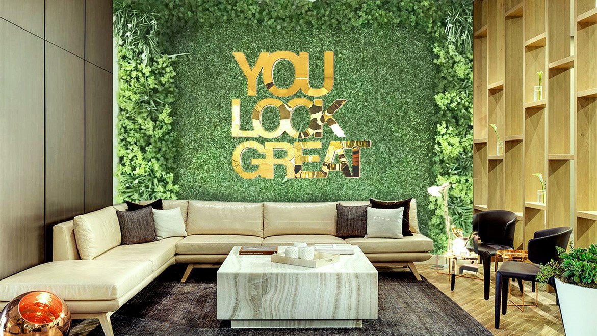 Thảm cỏ nhựa trang trí tường được sử dụng rất phổ biến