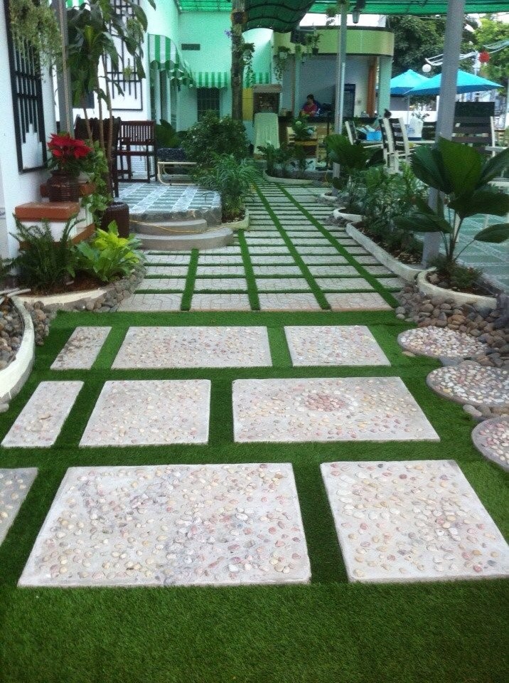 Cỏ nhân tạo trang trí nhà ở