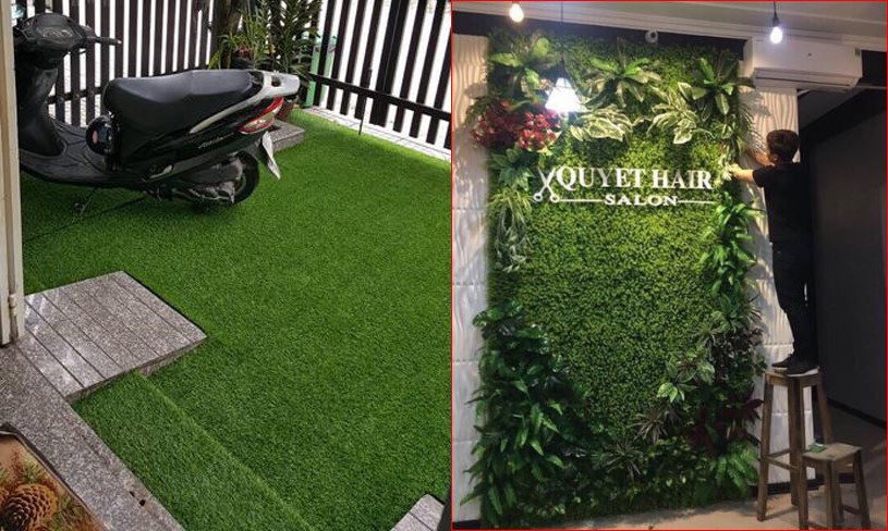 Thảm cỏ nhân tạo giá rẻ thiết kế đẹp mắt, tiết kiệm diện tích