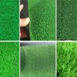 Cỏ nhựa trang trí tường kết hợp điểm cây lá nhựa – một sự kết hợp độc đáo