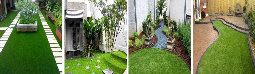 Thảm cỏ nhựa trang trí giúp con người tiết kiệm được thời gian
