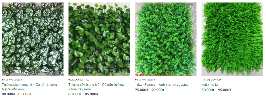 Cỏ nhựa nhân tạo có nhiều loại