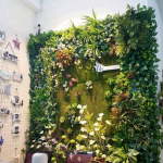 Không gian văn phòng độc đáo với tường cây giả