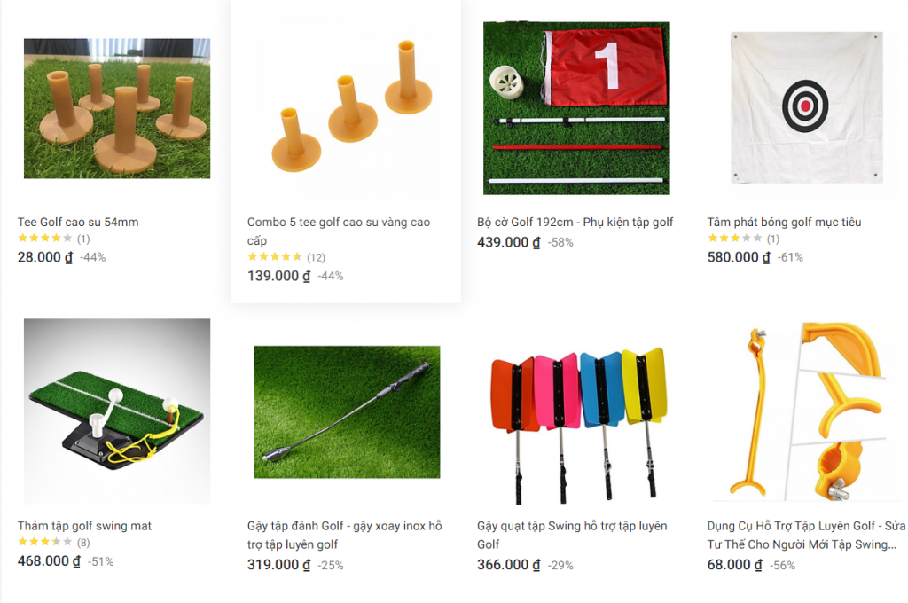 Tee cao su - gay danh golf