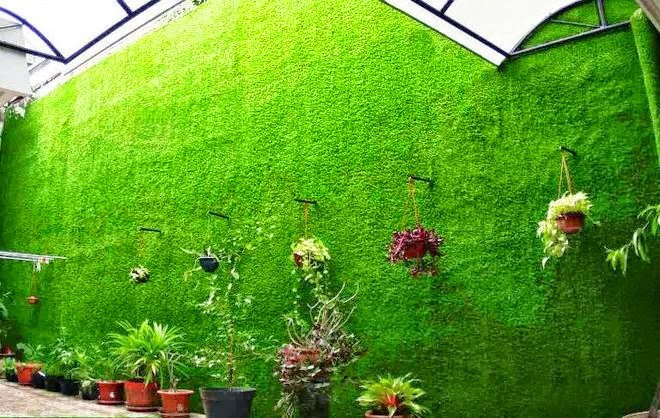 Thảm cỏ nhựa trang trí được lắp trong nhiều không gian